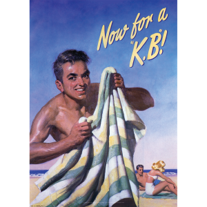 Tooth's KB Lager Now For A KB Art Print - Beach Scene - Multi Sizes