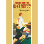 Resch's DA Dinner Ale After the Game Art Print - Football Tackle - Multi Sizes