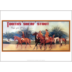 Tooth's Sheaf Stout 'It Keeps You Fit' Art Print - Women on Horses - Multi Sizes