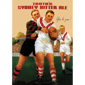Sydney Bitter Ale 'After The Game' Art Print - Footballers In Action - Multi Sizes (Copy)