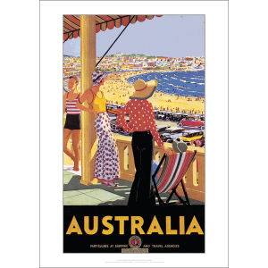 Australia ANTA Travel Poster Art Print - Percy Trompf 1930s - Multi Sizes