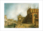 Canaletto 'Santi Giovanni e Paolo and Scuola di San Marco' Art Print 1725 - Multi Sizes BDCAP