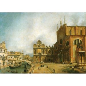Canaletto 'Santi Giovanni e Paolo and Scuola di San Marco' Art Print 1725 - Multi Sizes