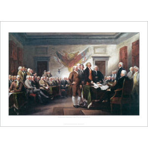 John Trumbull 'Declaration of Independence' Art Print - 1817-18 Reproduction - Multi Sizes BD