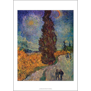 Vincent Van Gogh 'Country Road in Provence by Night' Art Print