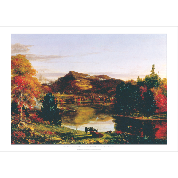 'View of Hoosac Mountain and Pontoosuc Lake Near Pittsfield, Massachusetts' 1834