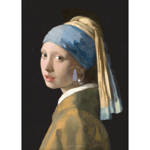 Johannes Vermeer 'Girl With A Pearl Earring' Art Print c1665 - Multi Sizes edge-to-edge ee