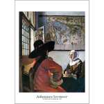 Johannes Vermeer 'Soldier and a Laughing Girl' Art Print c1657 - Multi Sizes BDCP