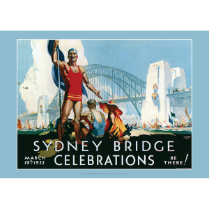 Sydney Harbour Bridge Openingl Art Print - Commemorative Poster 19 March 1932 - Multi Sizes