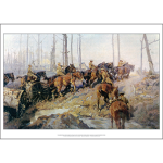 H Septimus Power 'Australian Artillery Horses at the Third Battle of Ypres' Art Print - World War I - Multi Sizes
