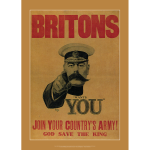 World War I: 'Your Country Needs You' Art Print - Lord Kitchener Recruitment Poster - Multi Sizes