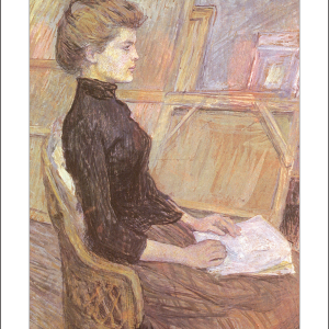 Toulouse-Lautrec 'Hélène Vary' Art Print 1889 - bordered bd