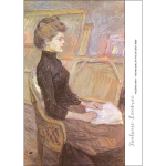 Toulouse-Lautrec 'Hélène Vary' Art Print 1896 - caption cp
