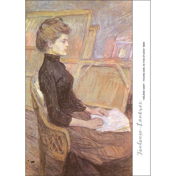 Toulouse-Lautrec 'Hélène Vary' Art Print 1896 - caption cp